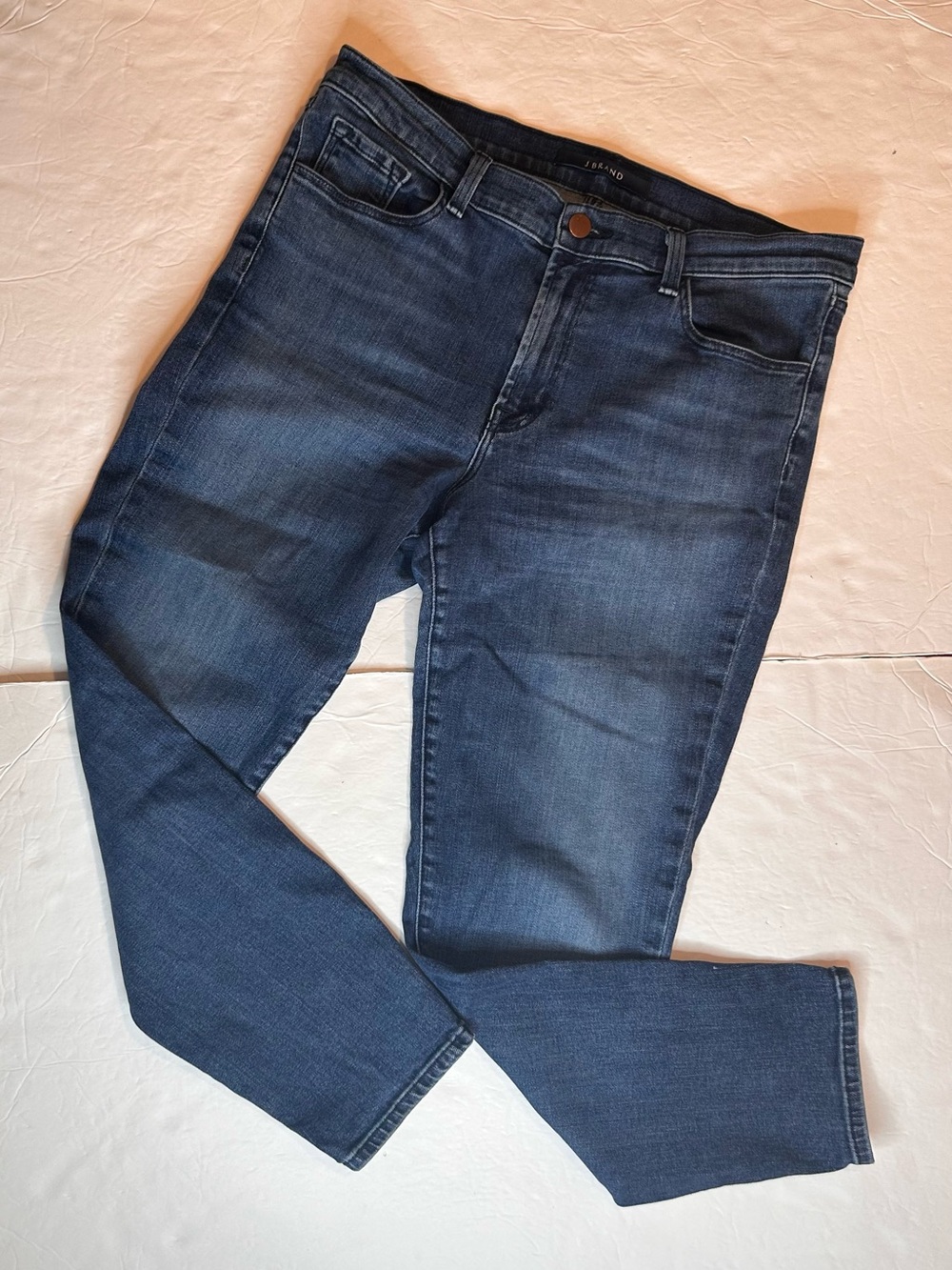 J Brand Jeans 835 Mid-Rise-Skinny Ankle Crop Swift Blue Size 31